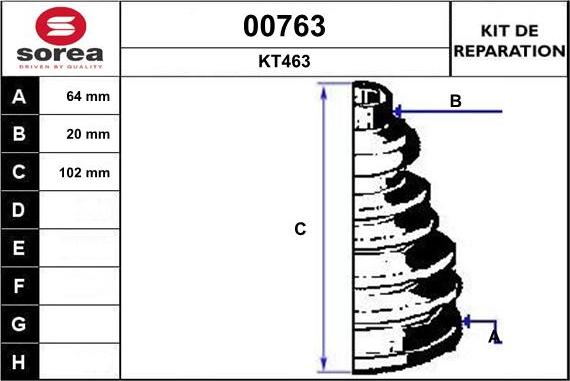 SNRA 00763 - Bellow, drive shaft autospares.lv