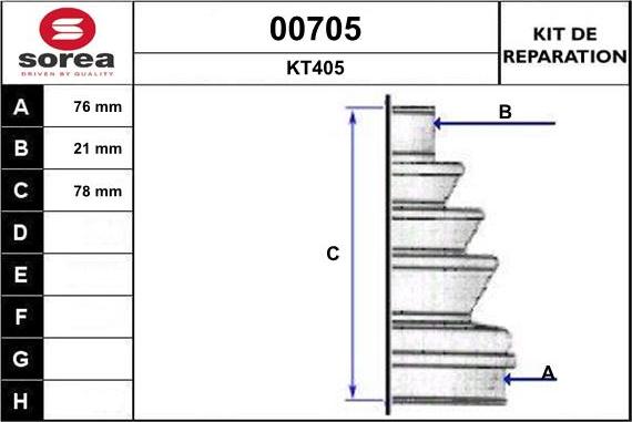 SNRA 00705 - Bellow, drive shaft autospares.lv