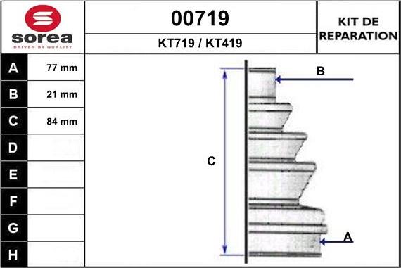 SNRA 00719 - Bellow, drive shaft autospares.lv