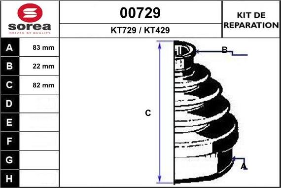 SNRA 00729 - Bellow, drive shaft autospares.lv