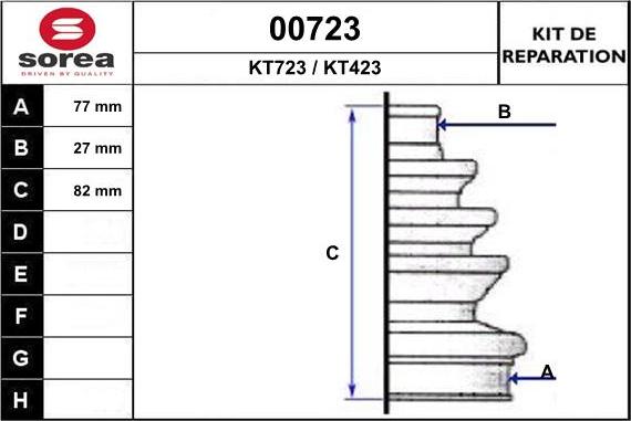 SNRA 00723 - Bellow, drive shaft autospares.lv