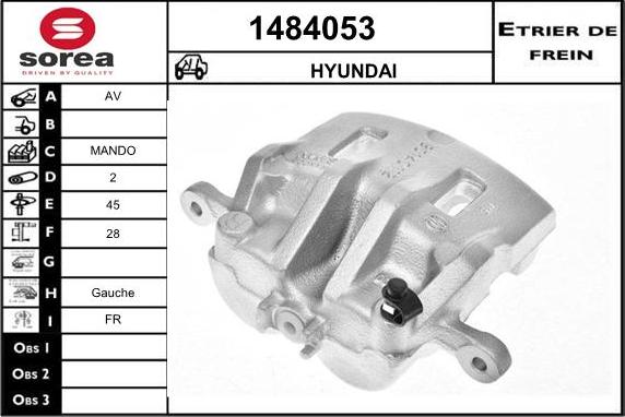 SNRA 1484053 - Brake Caliper autospares.lv