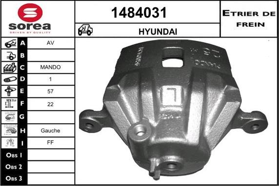 SNRA 1484031 - Brake Caliper autospares.lv