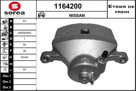 SNRA 1164200 - Brake Caliper autospares.lv