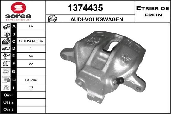 SNRA 1374435 - Brake Caliper autospares.lv