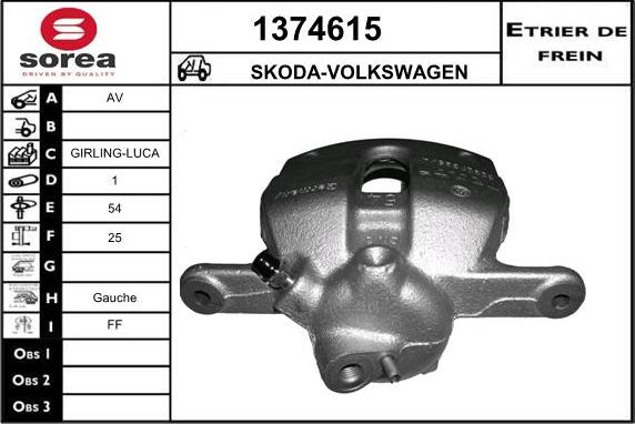 SNRA 1374615 - Brake Caliper autospares.lv