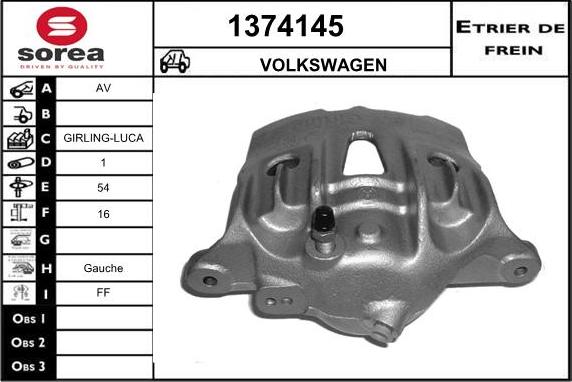 SNRA 1374145 - Brake Caliper autospares.lv