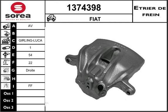 SNRA 1374398 - Brake Caliper autospares.lv