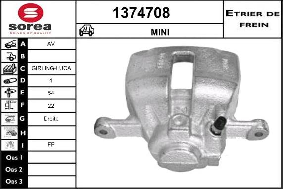 SNRA 1374708 - Brake Caliper autospares.lv