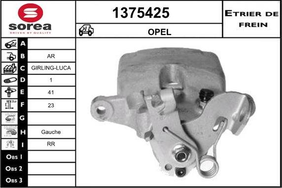 SNRA 1375425 - Brake Caliper autospares.lv