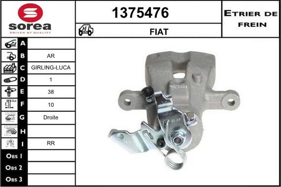 SNRA 1375476 - Brake Caliper autospares.lv