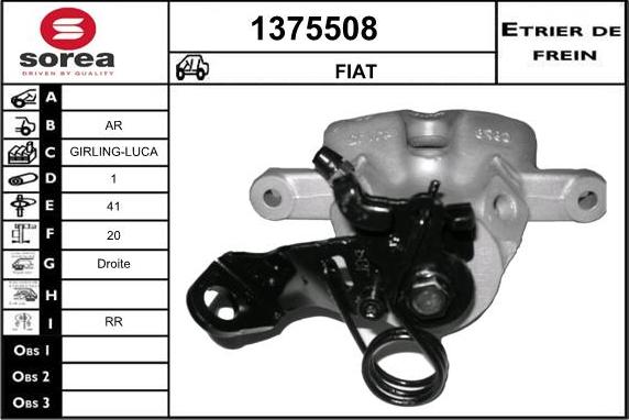 SNRA 1375508 - Brake Caliper autospares.lv