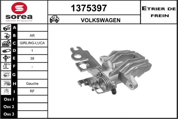 SNRA 1375397 - Brake Caliper autospares.lv