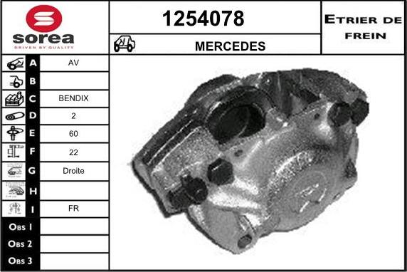 SNRA 1254078 - Brake Caliper autospares.lv