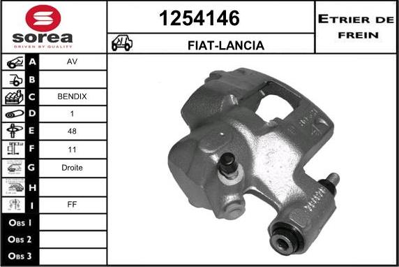 SNRA 1254146 - Brake Caliper autospares.lv