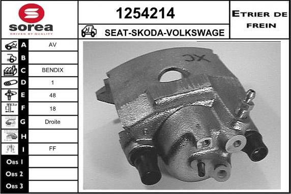 SNRA 1254214 - Brake Caliper autospares.lv