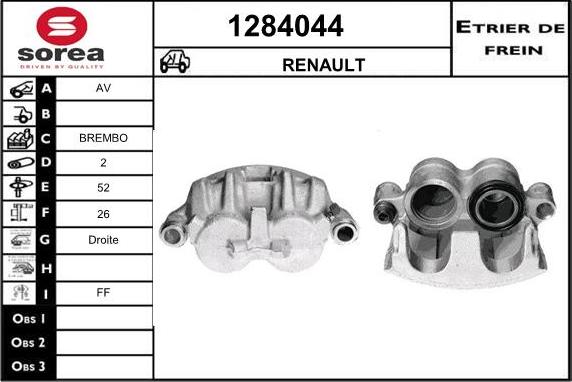 SNRA 1284044 - Brake Caliper autospares.lv