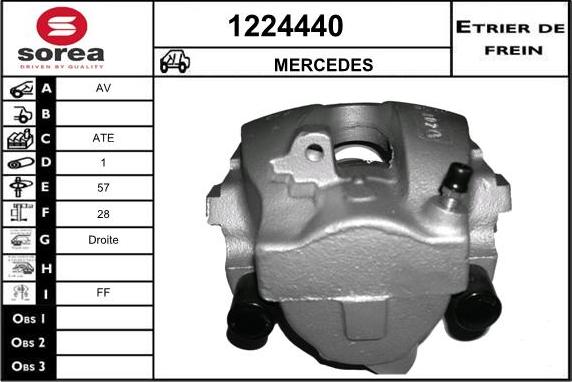 SNRA 1224440 - Brake Caliper autospares.lv