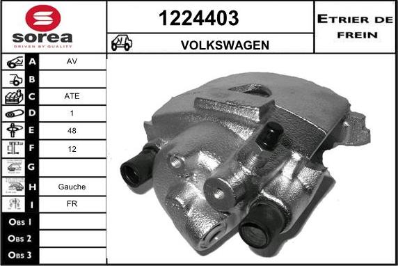 SNRA 1224403 - Brake Caliper autospares.lv