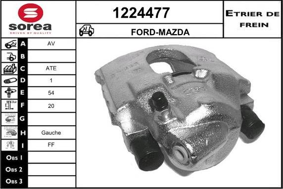 SNRA 1224477 - Brake Caliper autospares.lv