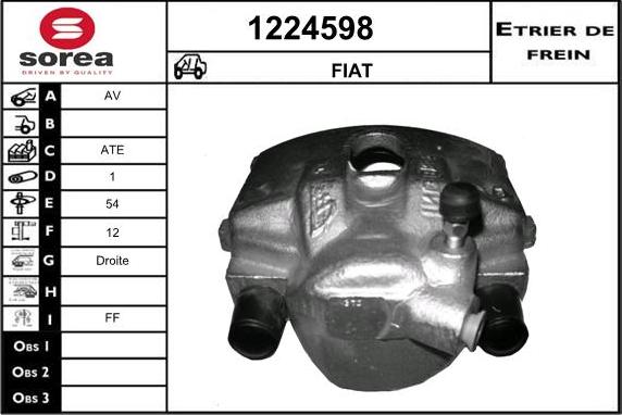 SNRA 1224598 - Brake Caliper autospares.lv