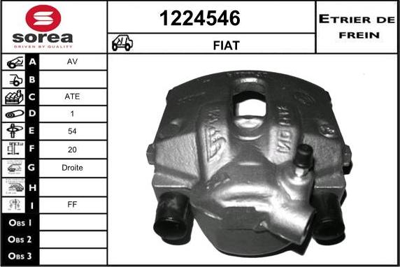 SNRA 1224546 - Brake Caliper autospares.lv