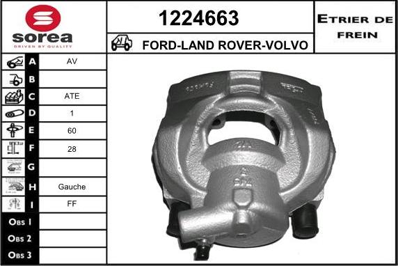 SNRA 1224663 - Brake Caliper autospares.lv