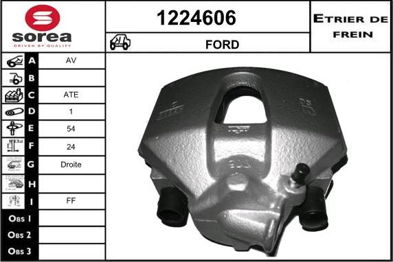 SNRA 1224606 - Brake Caliper autospares.lv