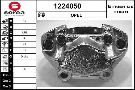 SNRA 1224050 - Brake Caliper autospares.lv