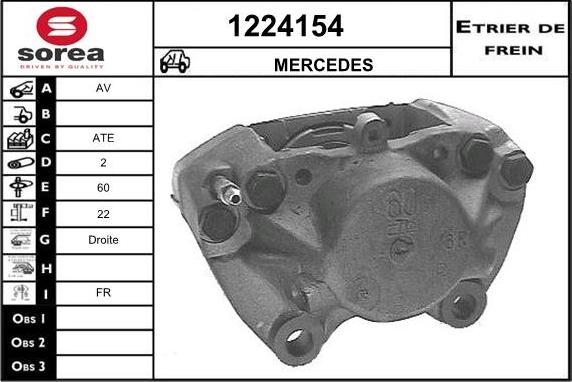 SNRA 1224154 - Brake Caliper autospares.lv