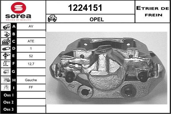 SNRA 1224151 - Brake Caliper autospares.lv