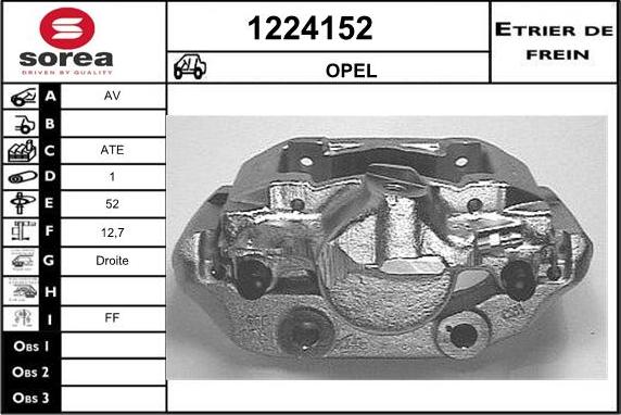 SNRA 1224152 - Brake Caliper autospares.lv