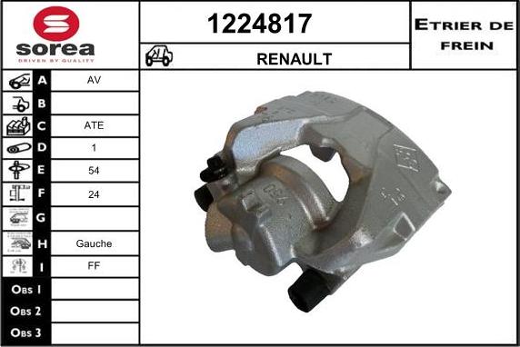 SNRA 1224817 - Brake Caliper autospares.lv