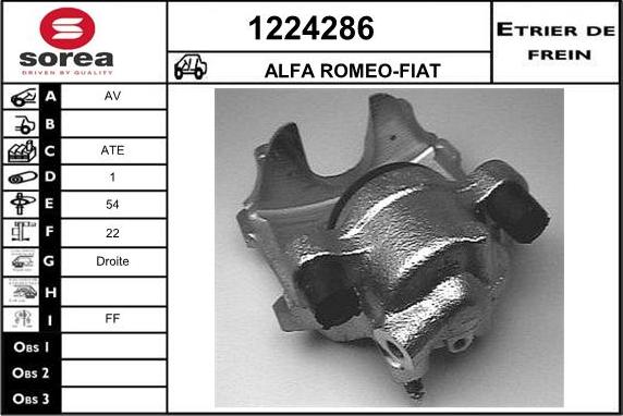 SNRA 1224286 - Brake Caliper autospares.lv