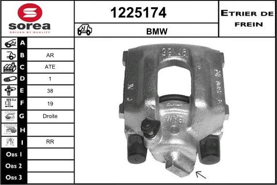 SNRA 1225174 - Brake Caliper autospares.lv