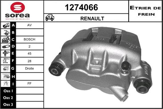 SNRA 1274066 - Brake Caliper autospares.lv