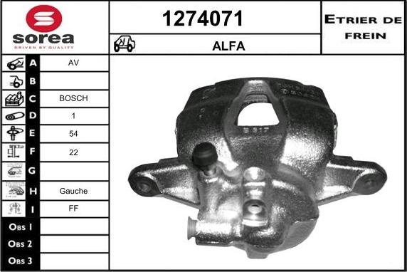 SNRA 1274071 - Brake Caliper autospares.lv