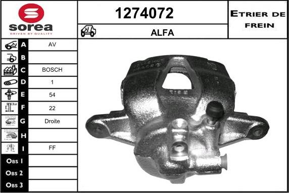 SNRA 1274072 - Brake Caliper autospares.lv