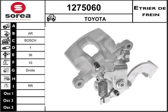 SNRA 1275060 - Brake Caliper autospares.lv