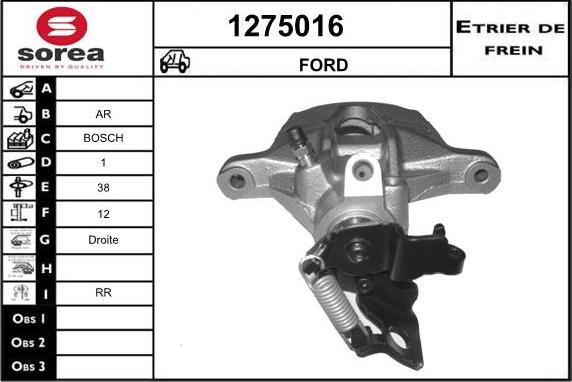 SNRA 1275016 - Brake Caliper autospares.lv