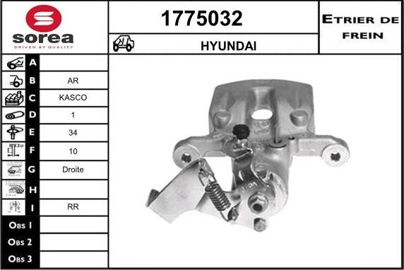 SNRA 1775032 - Brake Caliper autospares.lv