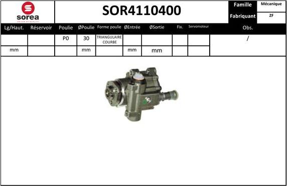 SNRA SOR4110400 - Hydraulic Pump, steering system autospares.lv