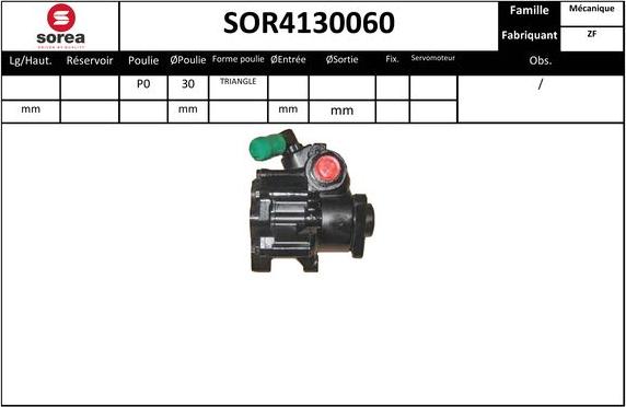 SNRA SOR4130060 - Hydraulic Pump, steering system autospares.lv