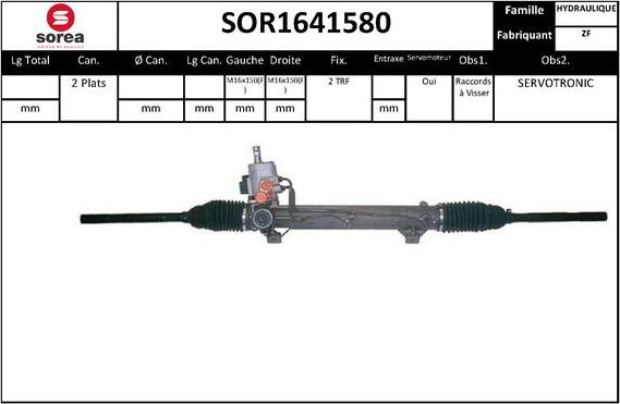 SNRA SOR1641580 - Steering Gear autospares.lv