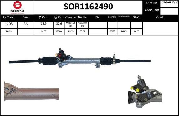 SNRA SOR1162490 - Steering Gear autospares.lv