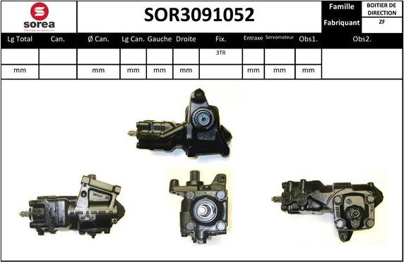 SNRA SOR3091052 - Steering Gear autospares.lv