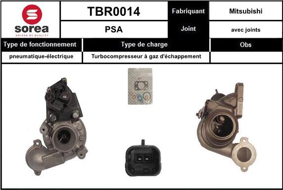 SNRA TBR0014 - Charger, charging system autospares.lv