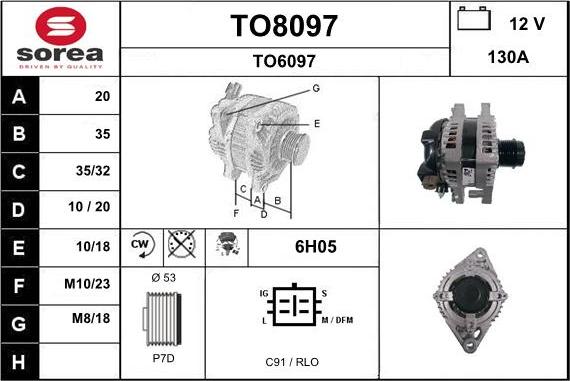 SNRA TO8097 - Alternator autospares.lv