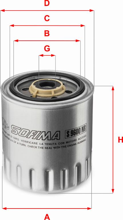 Sofima S 9600 NR - Fuel filter autospares.lv