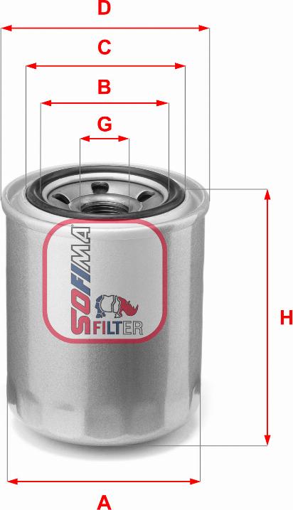 Sofima S 4900 R - Oil Filter autospares.lv